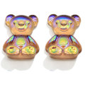 3D AB Colorful Gummy Bear Resin Cabochon Flatback Animal Bright Bear Charms for DIY Home Craft Earring Pendants Jewelry Making