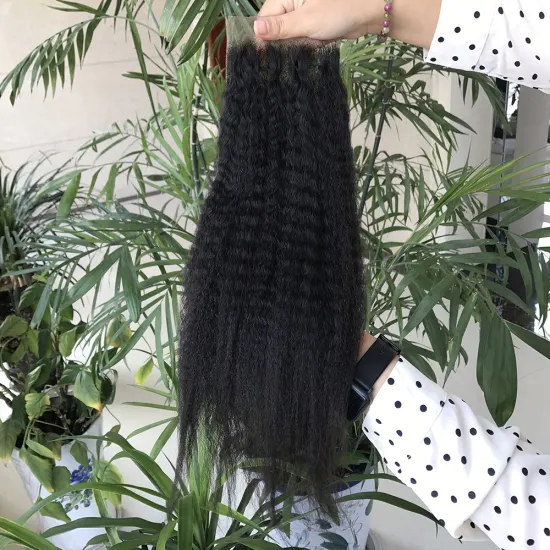 Large Stock 4*4 Lace Brazilian Hair Closure Kinky Straight ,Brazilian Curly Hair Germany