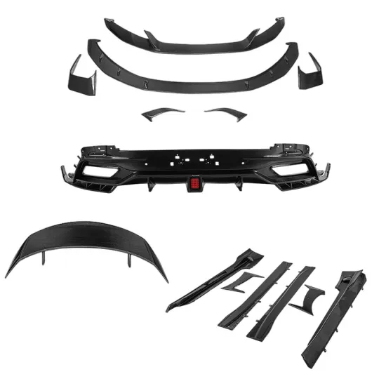 PakTechz Aston Martin DB11 Upgrade Kit - Front Lip, Side Skirts, Rear Diffuser, and Spoiler (Dry Carbon)