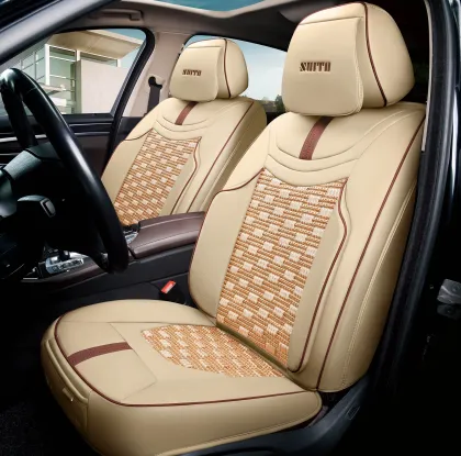 Summer Ice Silk Leather Seat Cushion Full Set for Car Seats