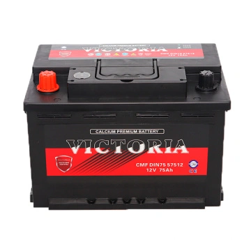 12v 75ah Din75 mf lead-acid car starting battery China Manufacturer