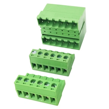 Plug In Type Screw Terminal Connector 2 Pin 5.08mm Pitch Set M F Right - Foto 5