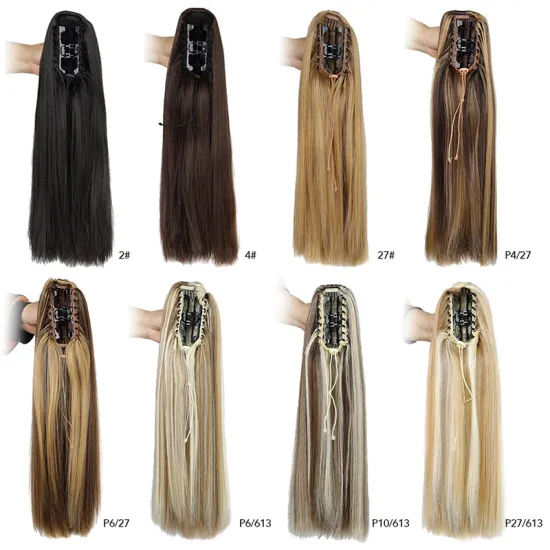 Women's Hairpieces In Various Colours Good Quality Supplies Japanese Fiber Synthetic Hair Ponytails