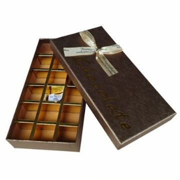 High quality chocolate box with embossed logo