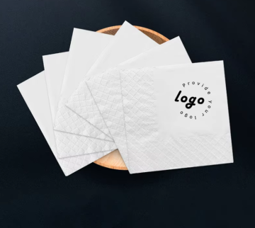 Wholesale Logo Restaurant Party Coffee White Cocktail Napkin