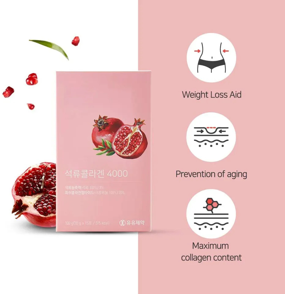 OEM/ODM Vegan Weight Loss Sticks Dietary Supplement Red Pomegranate Slimming Innerset Collagen Konjac Jelly