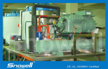 316ss Fishing Seawater Ice Machine On Boat 20t/day , R404a / R22 Refrigerant