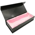Embalaje de la bufanda de seda de lujo rosa claro
