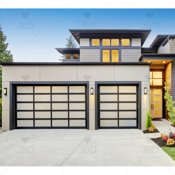 Frameless Garage Door with Overhead and Sectional Options