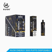 يمكن التخلص من Vape Ruok Energy 5000 Puffs Hot