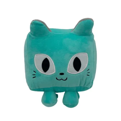 OEM Stuffed Toys: Cute Square-Shaped Cat Plush for Children