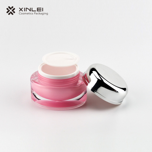 15g Ellipse Shape Care Cream Acrylic Jar