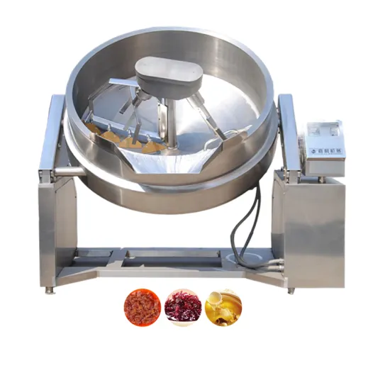 Industrial Gas Jacketed Kettle: Heating, Stirring, and Mixing Pot