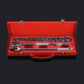 17pcs 1/2 "Dr Metric Hand Socket Set