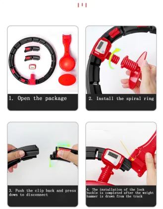 Thin Waist Ring Auto-spinning Hoop Weighted Smart Hula Ring Hoops