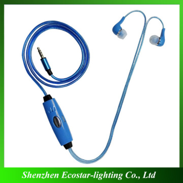 Personalized EL Wire Flash Earphone Manufacturer