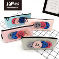 Custom cute cartoon cat PU pencil case