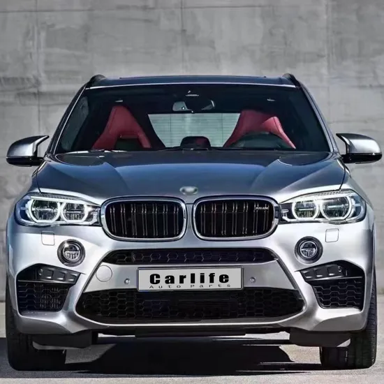 BMW X5 F15 2013-2018 Facelift Car Bumpers Body Kit with Front Grilles and Rear Tail Pipes
