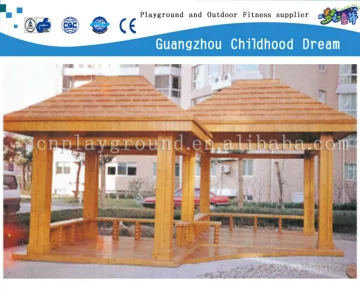 (HD-19103)Outdoor leisure furniture wood garden pavilion ready russian wood house