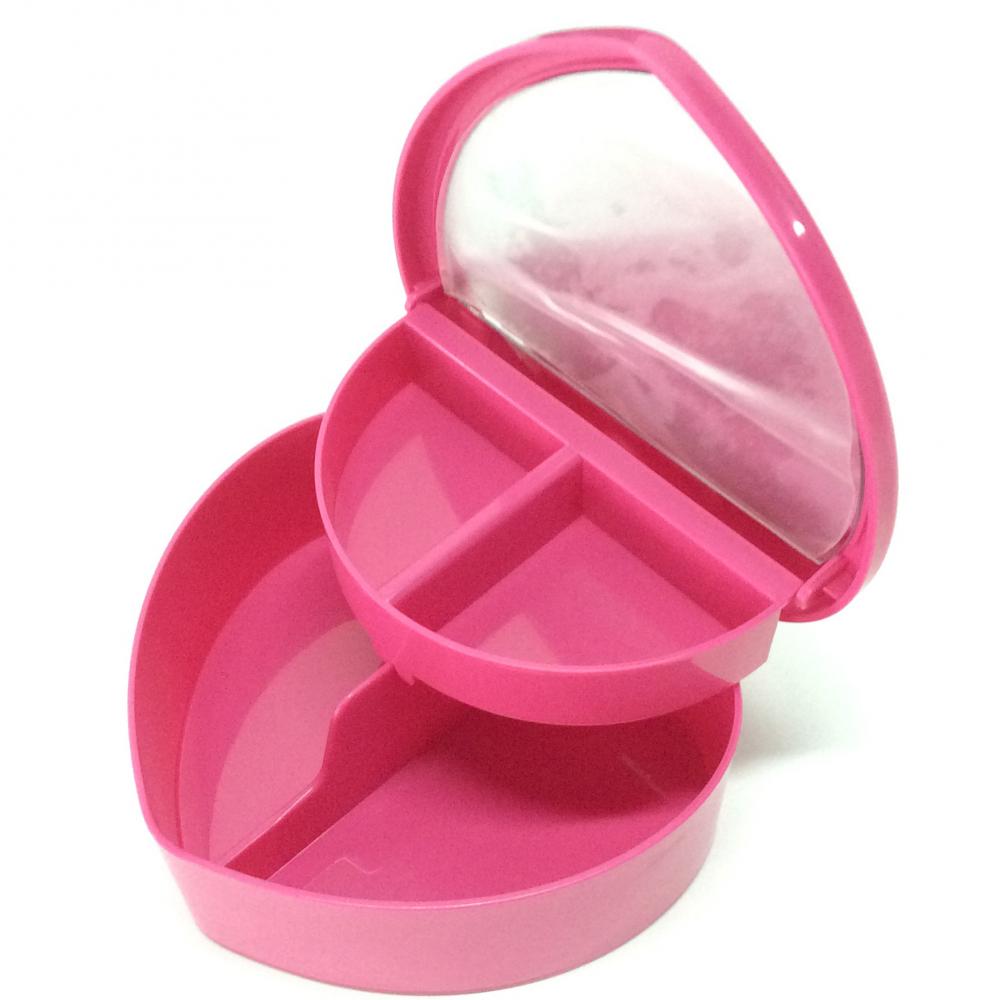 Plastic heart shaped storage box