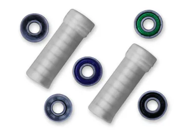 8mm Chrome, Stainless Skateboard Ball Bearing / Abec-9 Skateboard Bearings