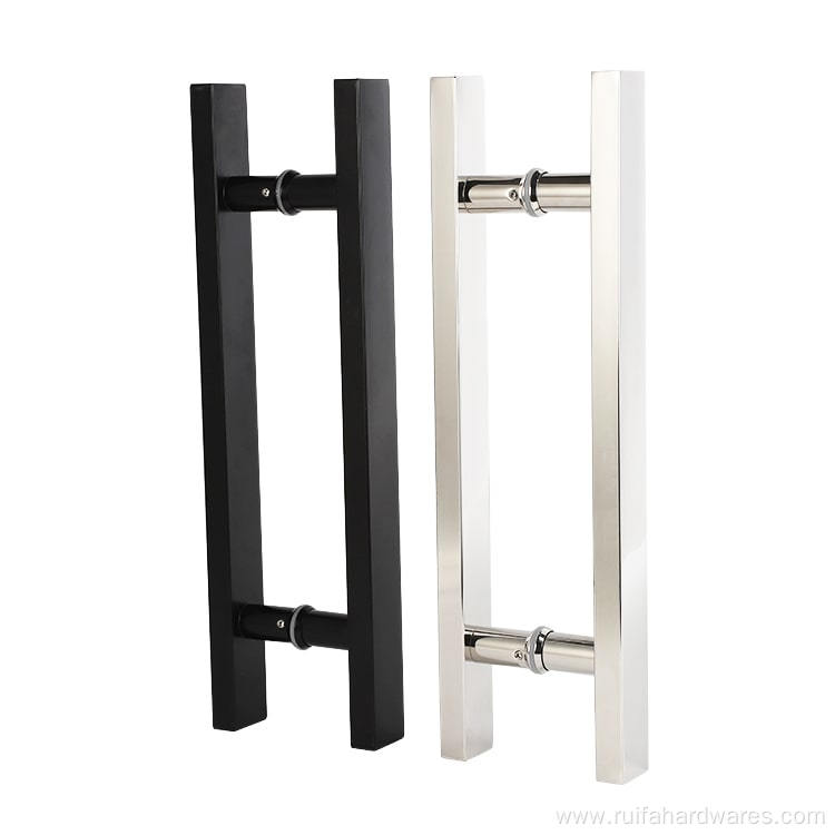 Stainless Steel H-Shaped Glass Door Handle