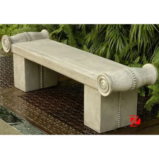 garden outdoor carving stone bench