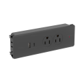 2 outlet US retention clip power strip