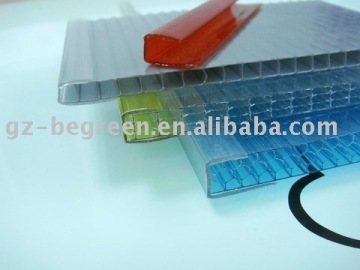 pc u profile,polycarbonate profile,pc frame,Plastic Sheet,Roof Sheet