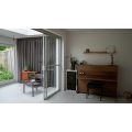 Aluminum door stack sliding grill glass design door