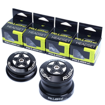 RISK Bicycle Headset Compatibility Guide: Fitting 41/41.8/44/49.7/50.6/55/56mm Head Tubes with 28.6mm Straight Forks or 1.25-1.5 Tapered Heads