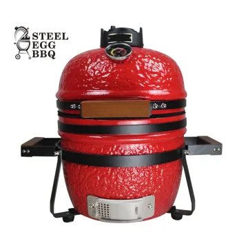 SEB KAMADO Egg Grill 13 Inch Mini Small Kamado Outdoor Barbecue Egg Smoker Grill Kamado