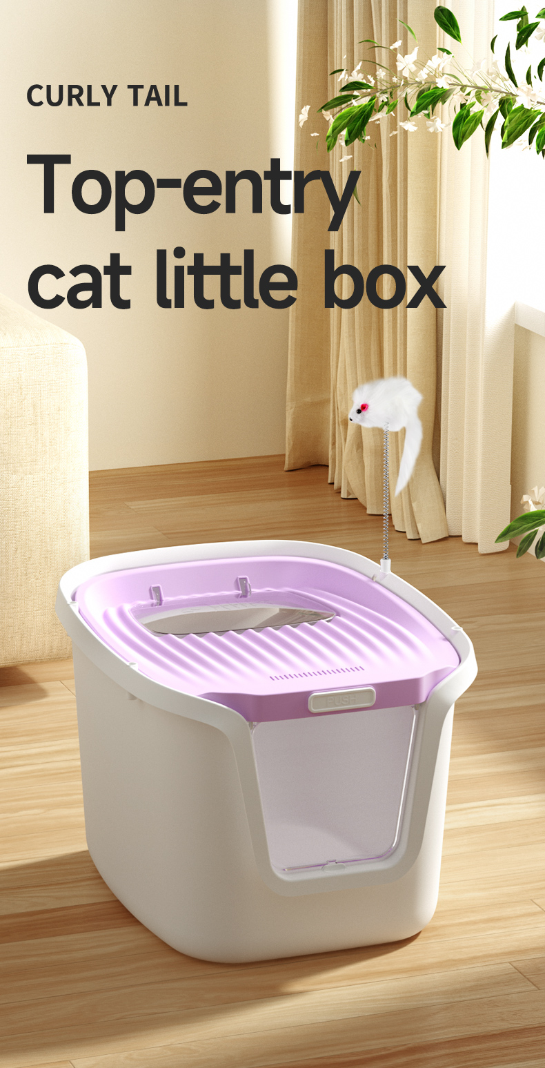 Caixa de areia de gato de grande capacidade de boa qualidade