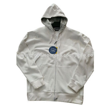 Men's Casual Jacket, Made of 65% Polyester 35%Cotton Fleece, OEM orders are welcome