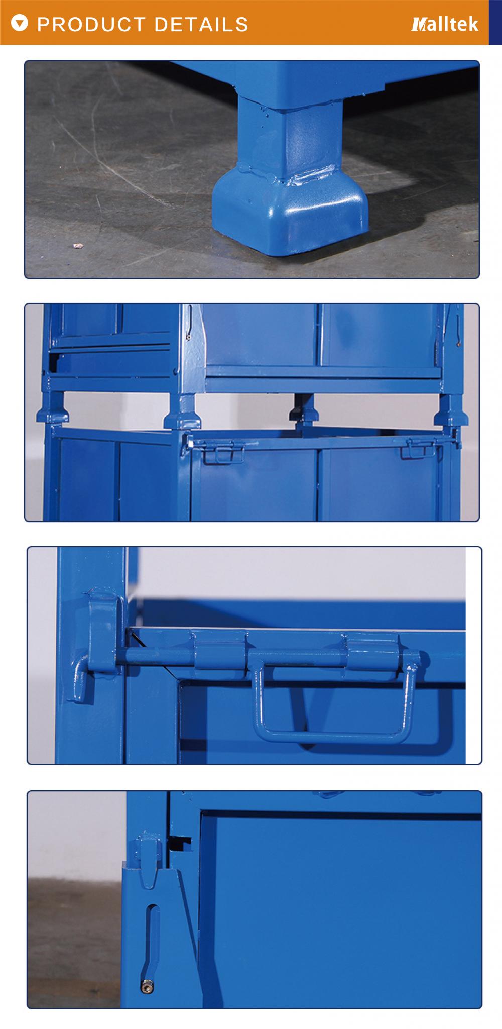 Warehouse Storage Heavy Metal Stackable Materail Bin