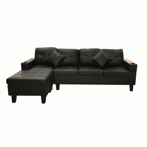 Ciaosleep Sectional Furniture Faux Leather Sofa