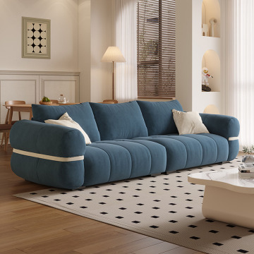 Cozy Velvet Pillow Sofa 3 Seaters