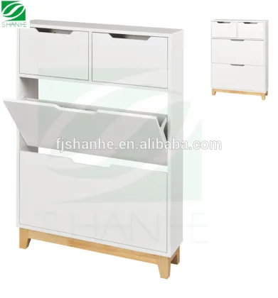 SH wood shoe rack indoor furniture