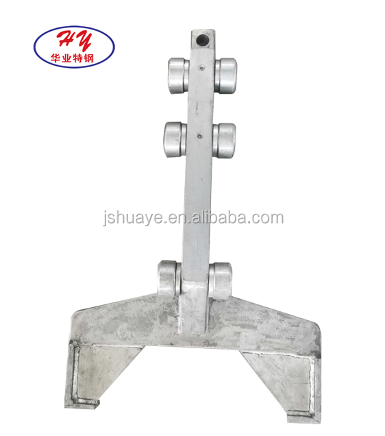 Precision casting customized long push top lever for heat treatment products in steel mills