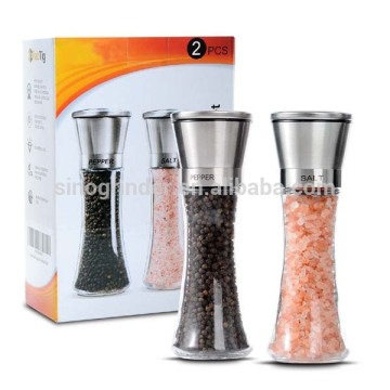 stainless salt and pepper grinder