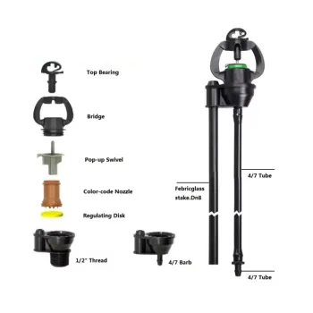 China PC Micro Sprinkler with Stake Assembly for Agricultural Drip Irrigation System