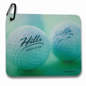 Golf Cleaning Cloth for Promotional Gifts, Customized Designs are Accepted