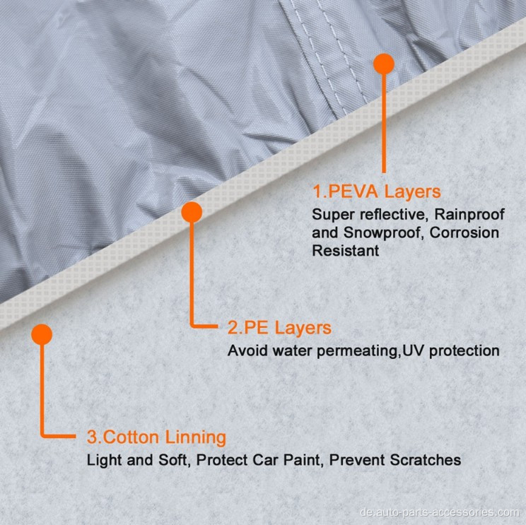 Universelle Autoabdeckung Außenwetter wasserdicht atmungsaktiv