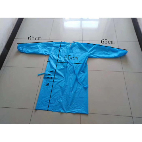 SGS level 3 CPE disposable isolation gown