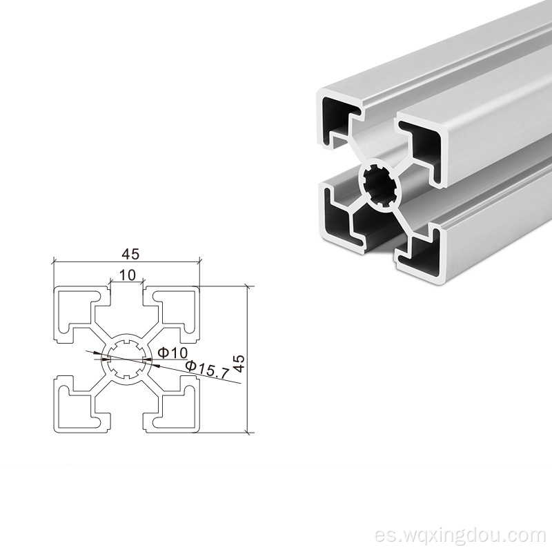 Estándar europeo 4545 Perfil de aluminio Automático industrial