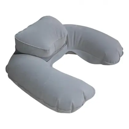 Foldable Inflatable Neck Pillow for On-the-Go Comfort
