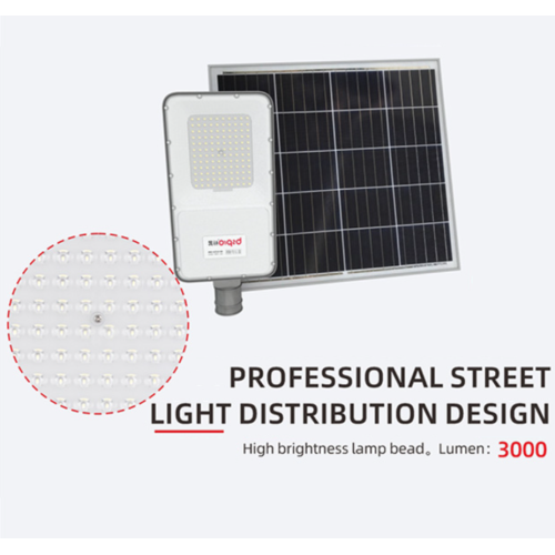 LED solar street light with pole