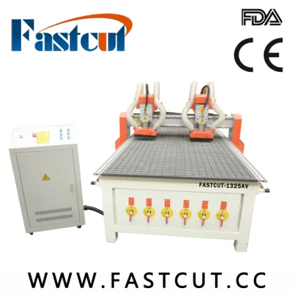 High precison factory price logo signs woodworking marking multi-heads cnc router jai wood working machines