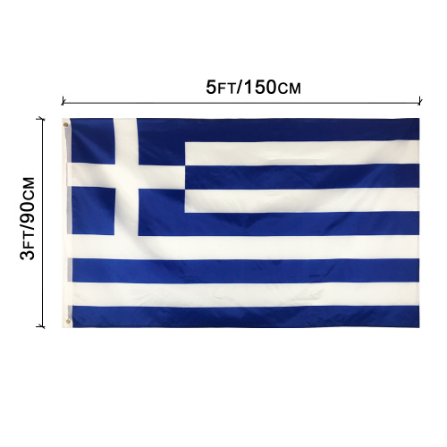 Greece Cheapest National Banner 100% Polyester Flags