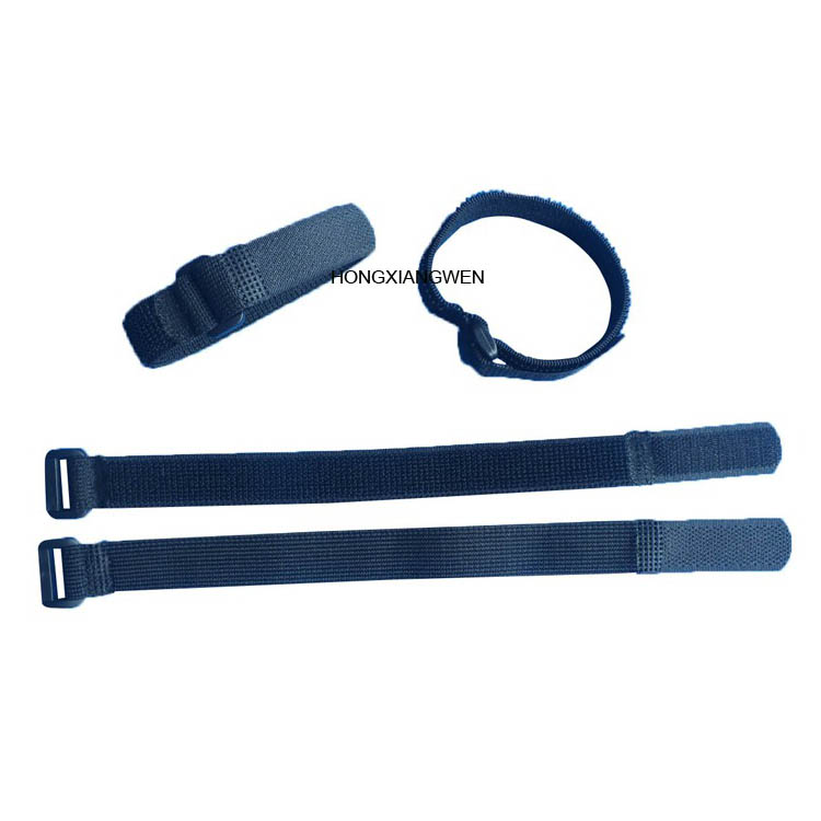 Flexible Elastic Hook and Loop Band with Buckle